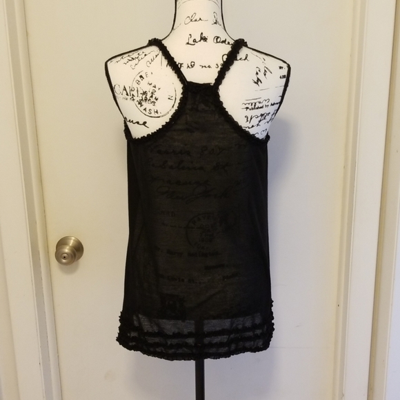 PIPER &SPARROW RUFFLE RACERBACK LOOSE TANK - Picture 3 of 7